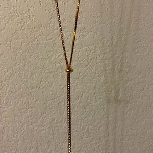 Elegant crystal chain necklace